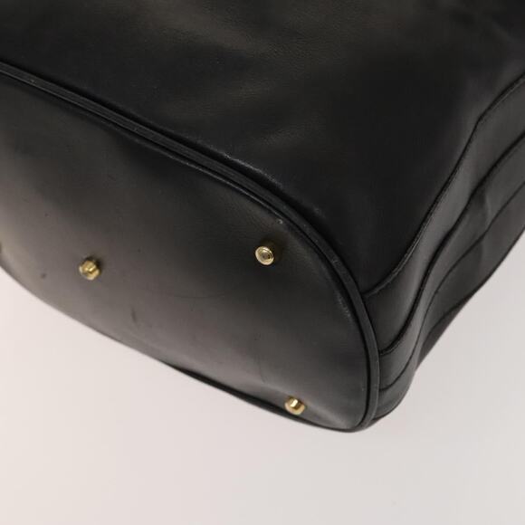 GUCCI Bamboo Hand Bag Leather Black Gold 001 2855 1657 0 - Picture 10 of 16